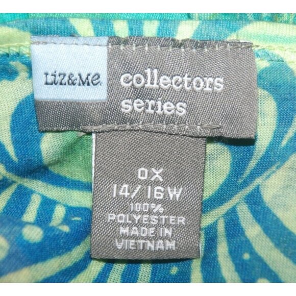 Liz & Me Collectors Series Tee Shirt Top Size 0X 14W 16W Lace Studded Whimsical - Picture 9 of 9